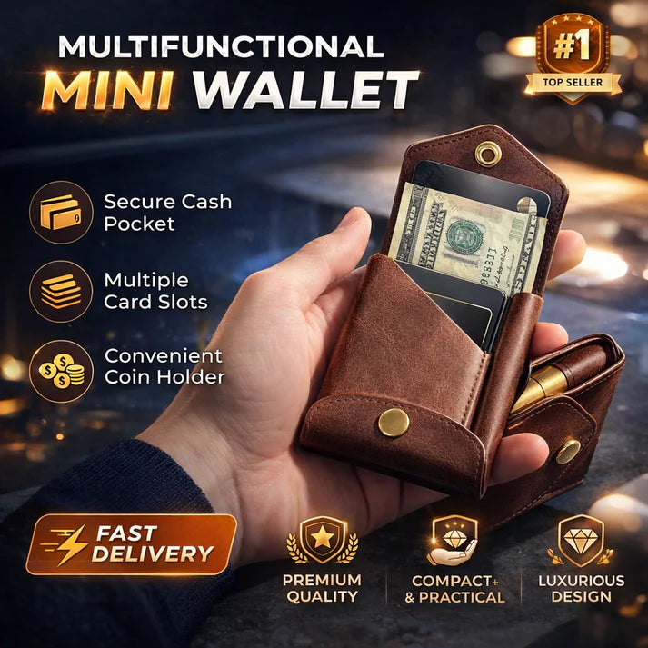 Cartera compacta multifuncional