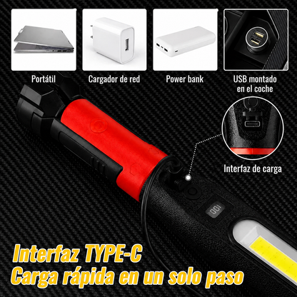 Lámpara LED Magnética de Trabajo 🔦 ⭐