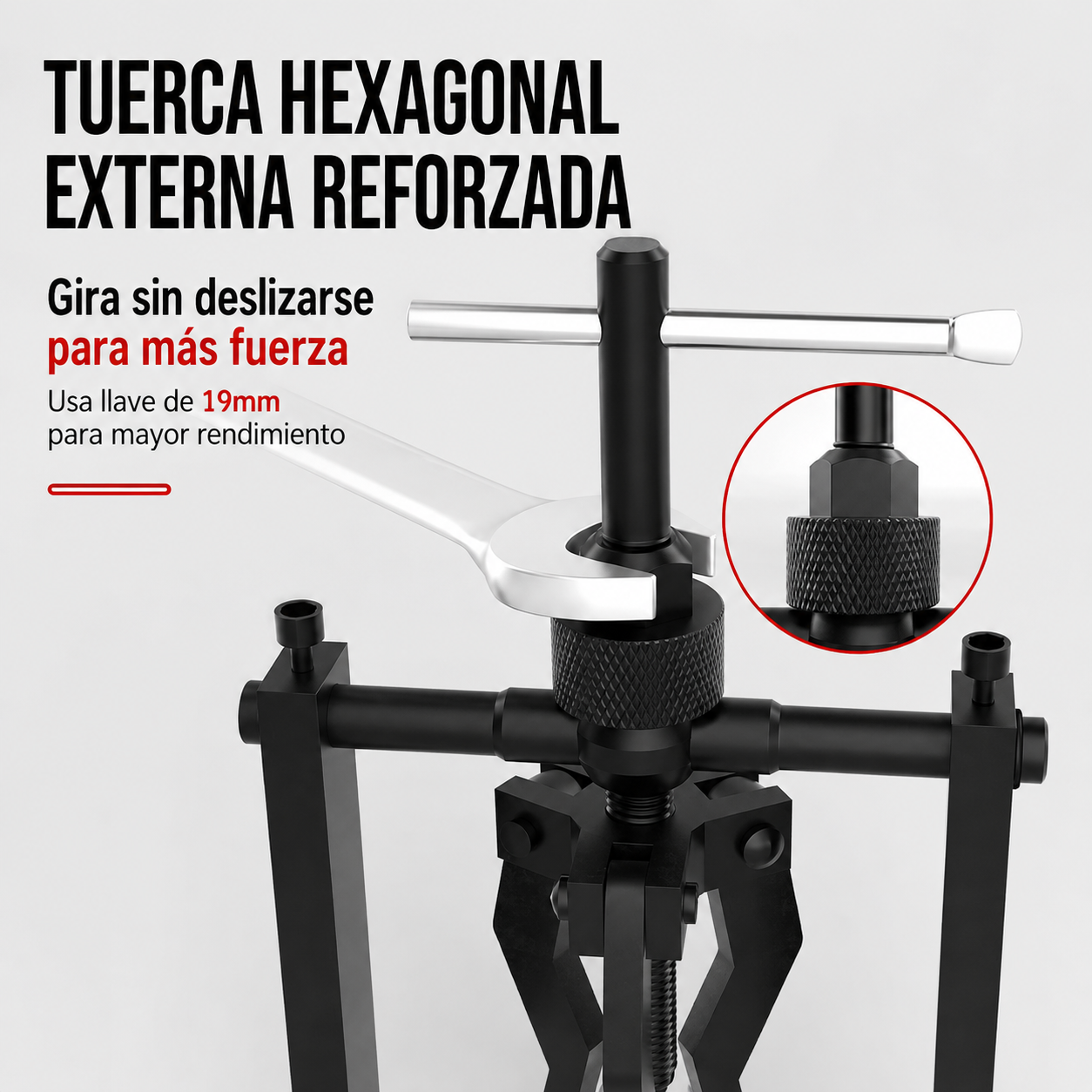 Extractor de rodamientos de agujeros interiores de 3 mordazas 🛠️