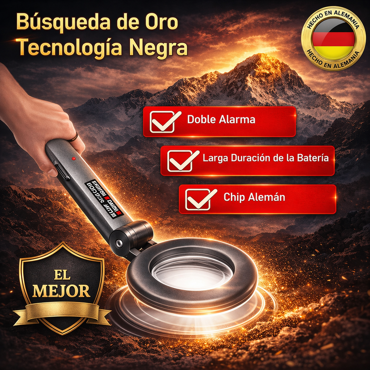 Detector De Metales De Alta Sensibilidad