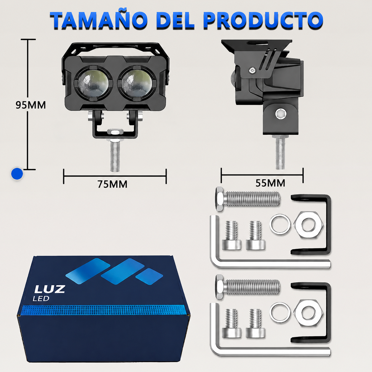 Foco Auxiliar LED para Moto 💡