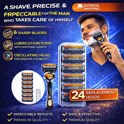 Cuchillas de ocho capas para un afeitado perfecto