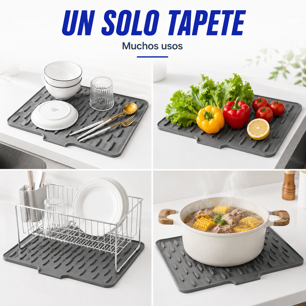 OFERTA ESPECIAL | ESCURREPLATOS DE SILICONA PARA FREGADERO
