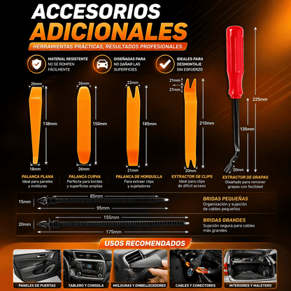 Kit de 725 piezas de clips de fijación para coche