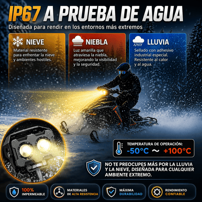 Foco de doble lente para automóviles