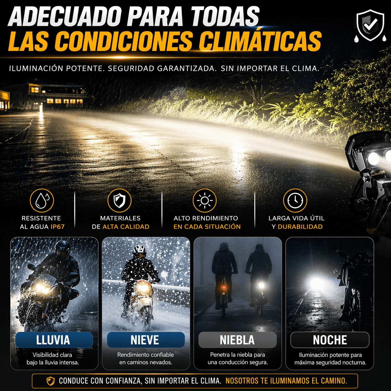 Foco de doble lente para automóviles