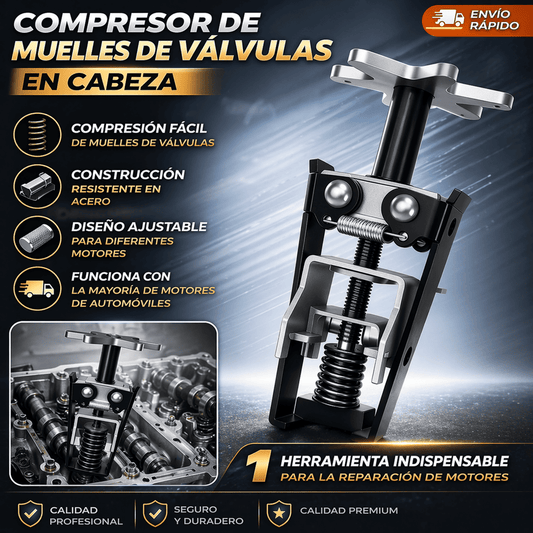 Compresor de muelles de válvulas en cabeza