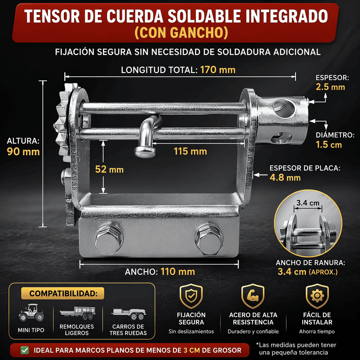 Tensor de correa para camión