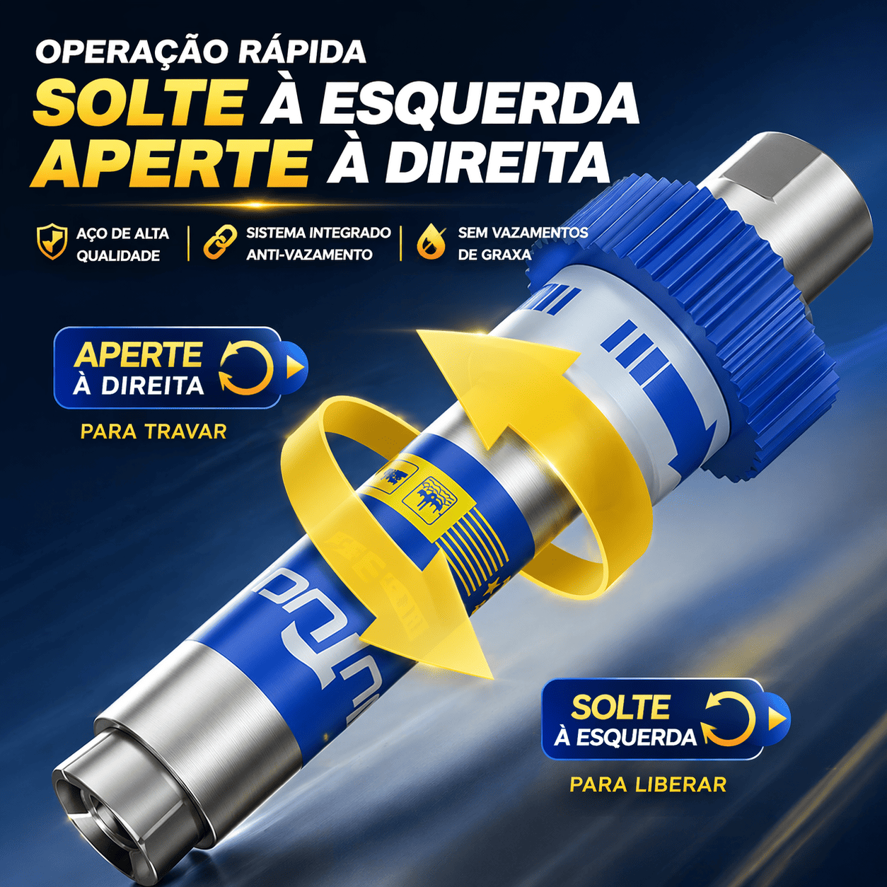 Boquilla de grasa con bloqueo