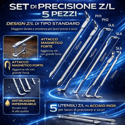 Set di Cacciaviti Curvi 🔧