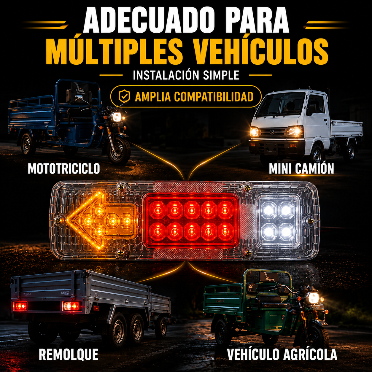 Piloto trasero LED para camión