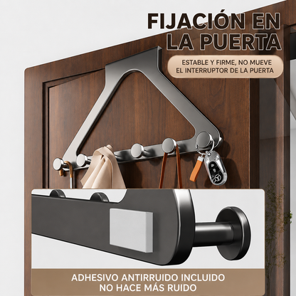 Perchero de puerta de 6 ganchos