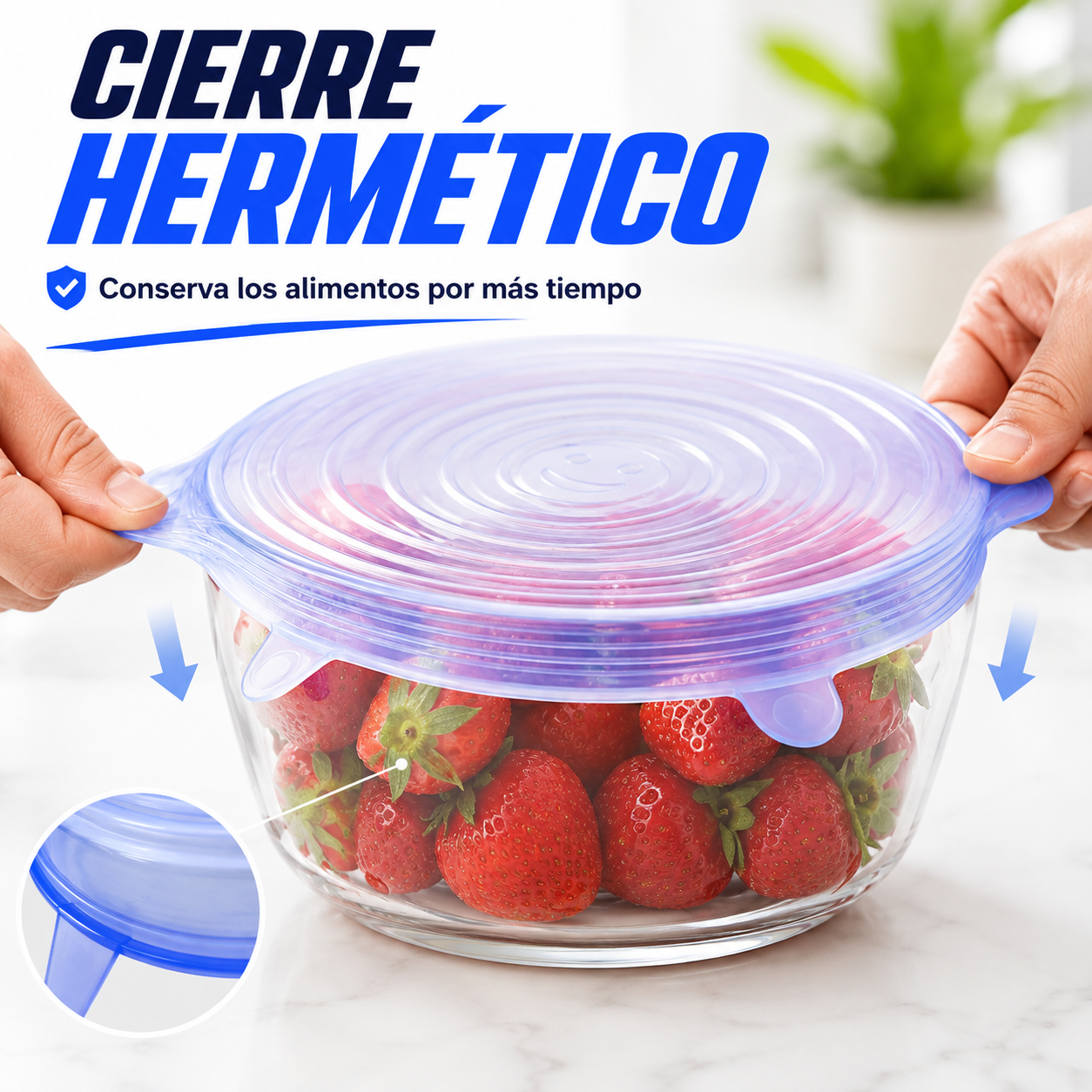 OFERTA ESPECIAL | Set de 6 Tapas de Silicona Herméticas
