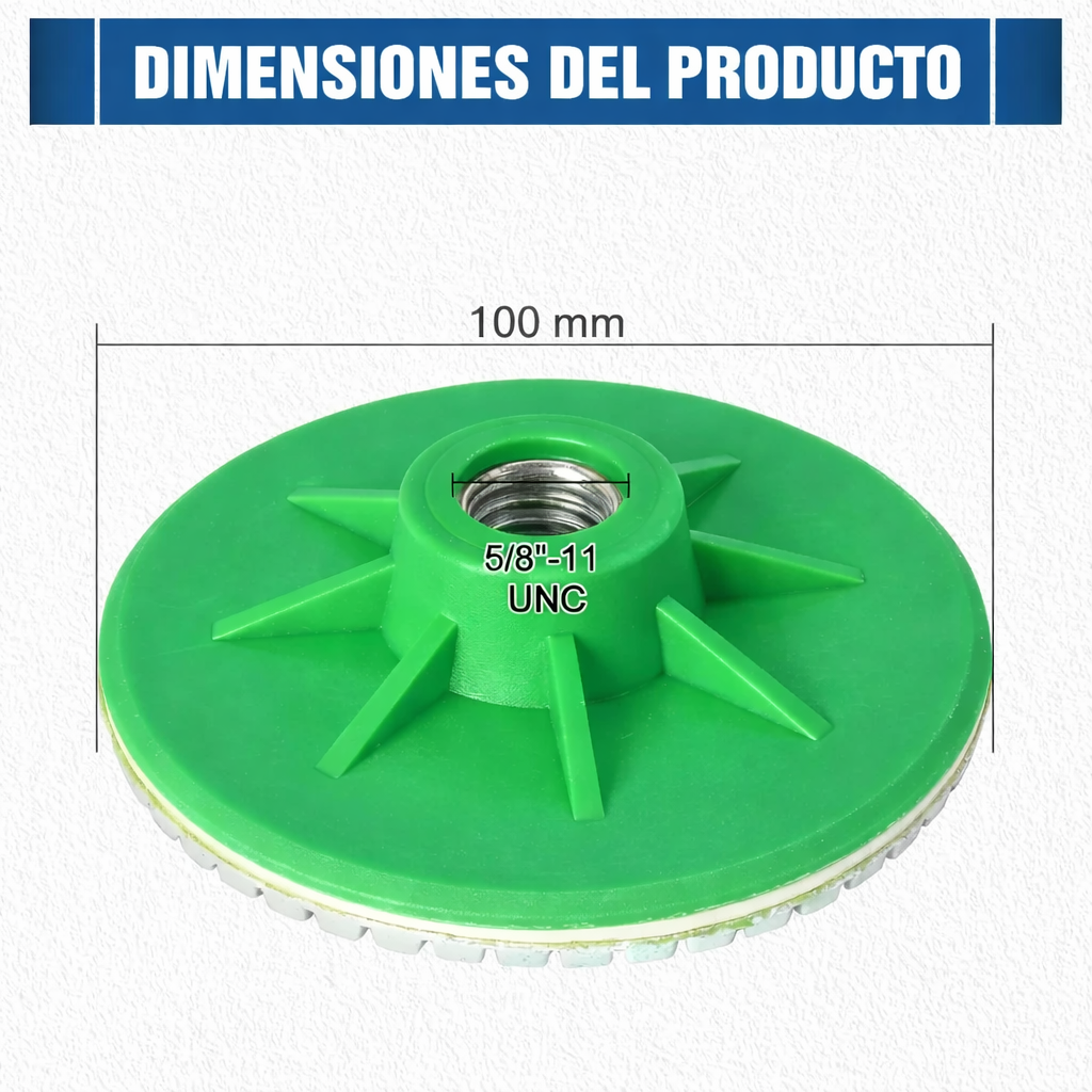 🔥Juego de 3 discos abrasivos diamantados profesionales