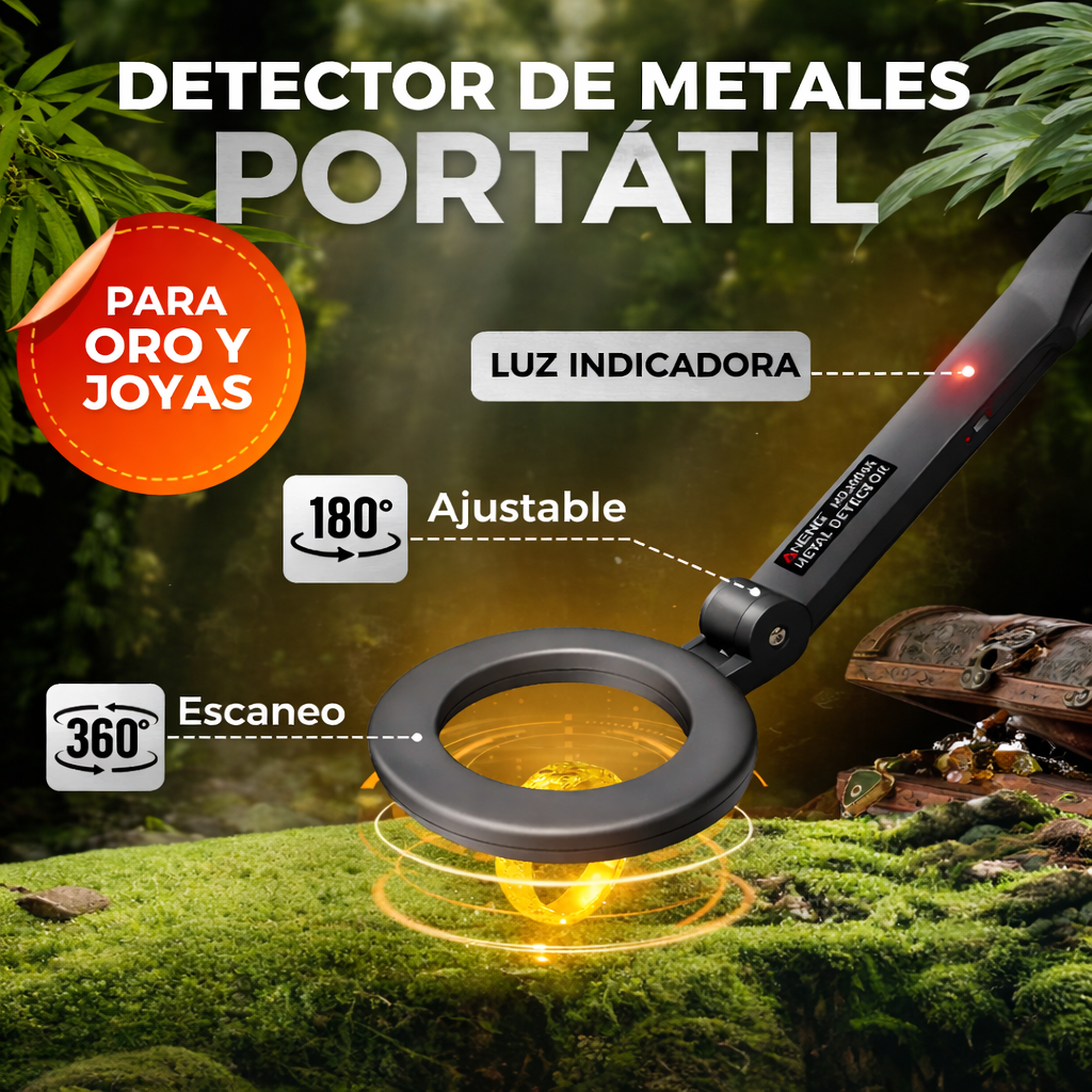 🔥Detector De Metales Portátil Para Oro Y Joyas