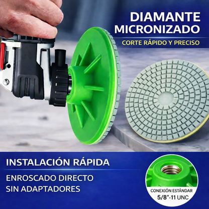 🔥Juego de 3 discos abrasivos diamantados profesionales