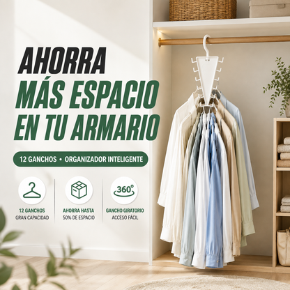 ¡30% de Descuento! | Soporte ahorrador de espacio para perchas