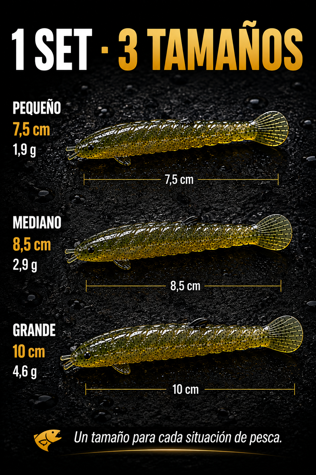 Señuelo de locha artificial 🐟