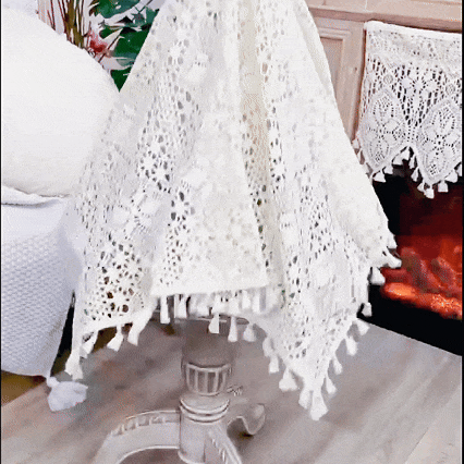 💖Mantel de ganchillo de algodón vintage