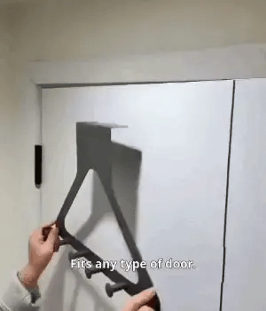 ✅ ¡Sin perforaciones! Colgador de puerta de 6 ganchos