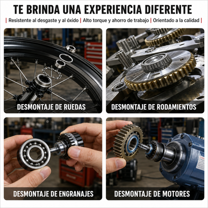 Extractor de rodamientos de agujeros interiores de 3 mordazas